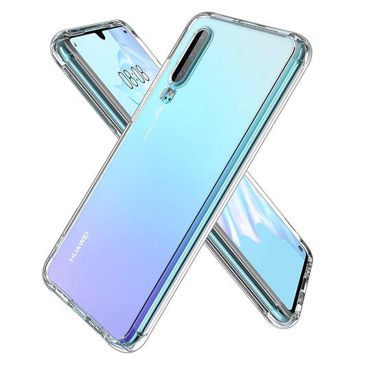 Obal na Huawei P30, Techsuit, nárazuvzdorný priehľadný, transparentný
