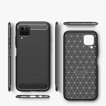 Puzdro pre Huawei P40 lite 4G, Techsuit, Karbón, Čierne
