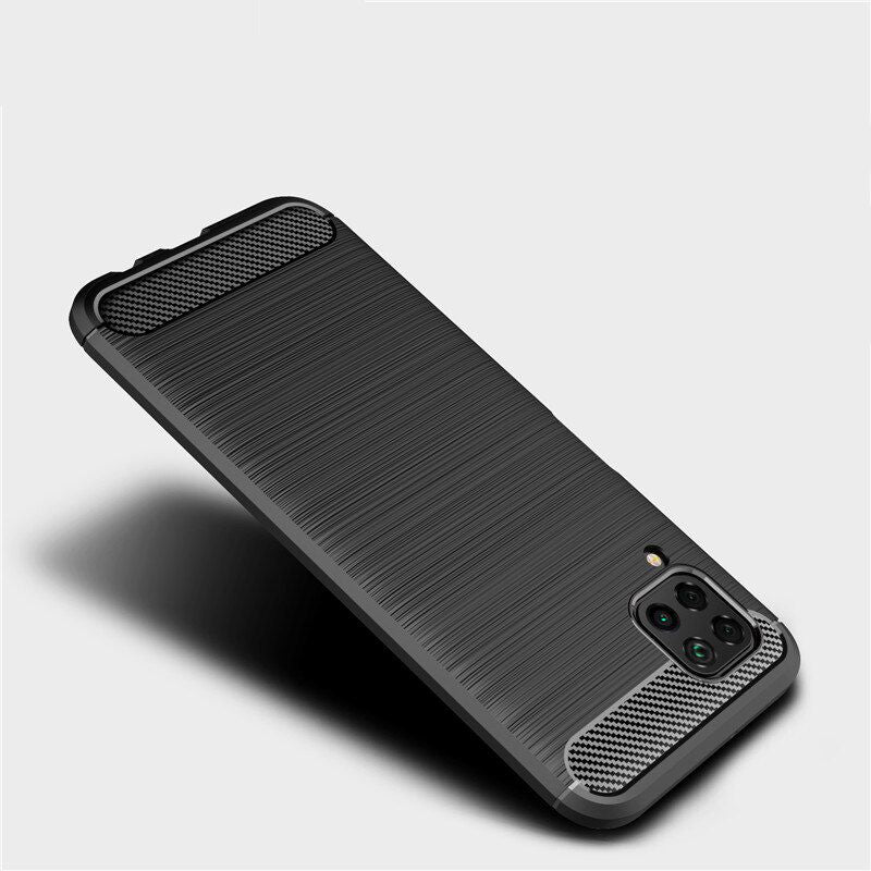 Puzdro pre Huawei P40 lite 4G, Techsuit, Karbón, Čierne