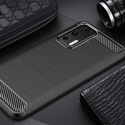 Obal na Huawei P40 Pro, Techsuit, Karbón, Čierny