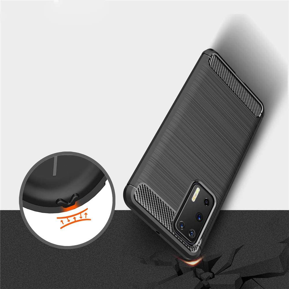 Obal na Huawei P40 Pro, Techsuit, Karbón, Čierny