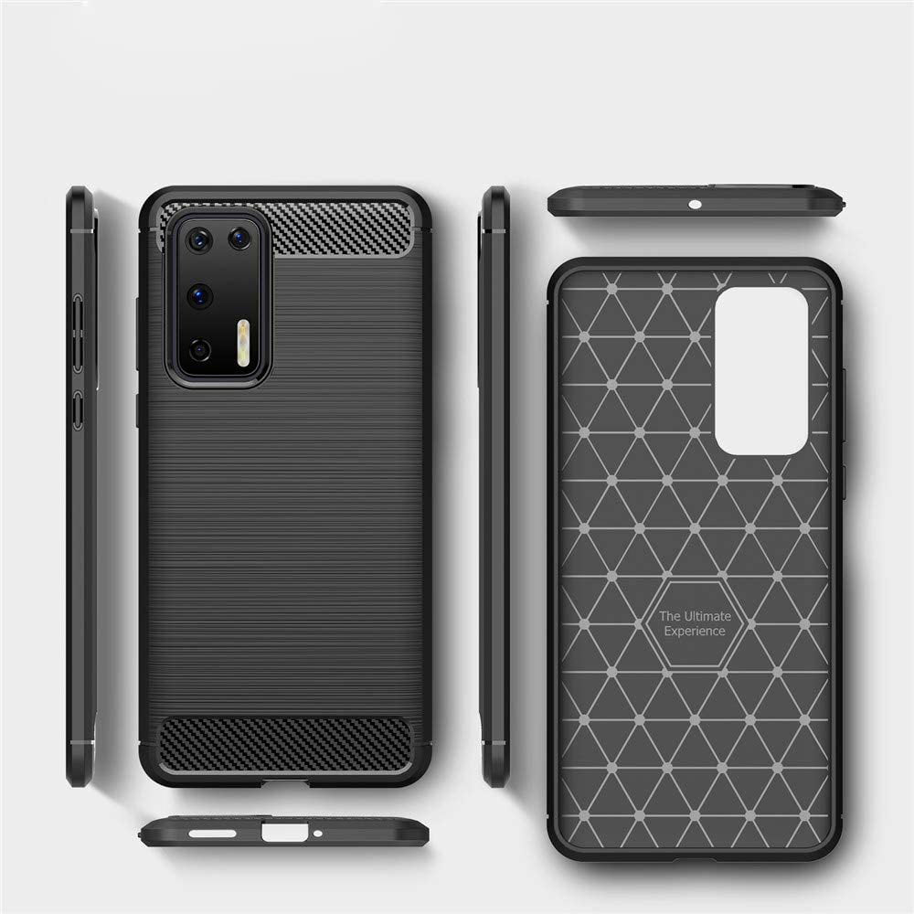 Obal na Huawei P40 Pro, Techsuit, Karbón, Čierny