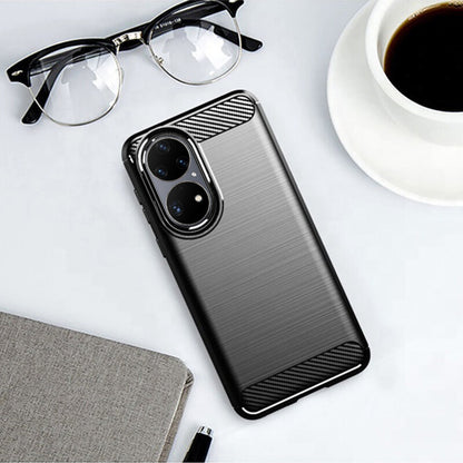 Obal na Huawei P50 Pro, Techsuit, Karbón, Čierny