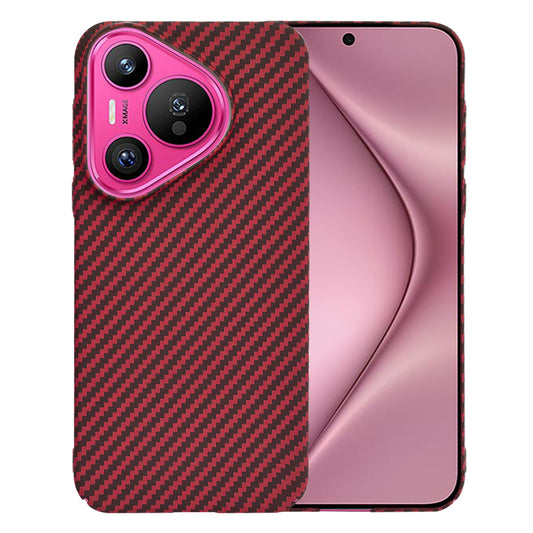 Puzdro pre Huawei Pura 70, Techsuit, Carbonite FiberShell, Červené