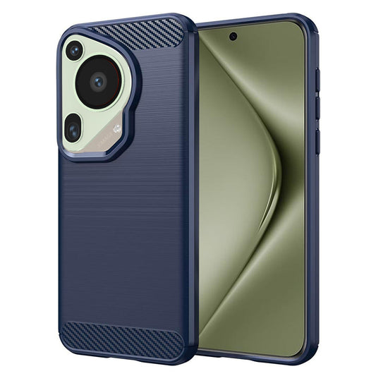 Puzdro pre Huawei Pura 70 Ultra, Techsuit, Karbón, Modrá
