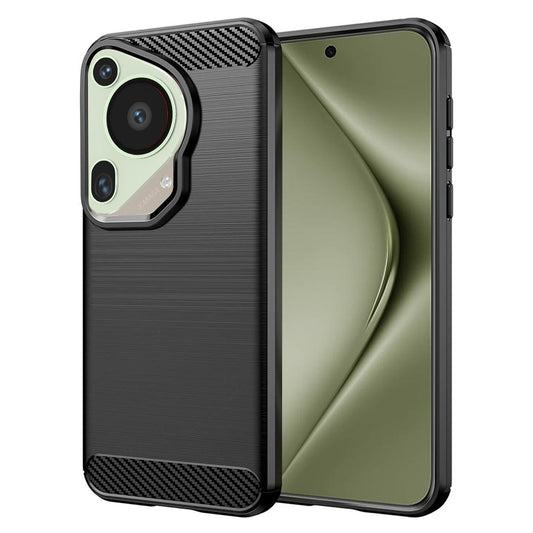 Puzdro pre Huawei Pura 70 Ultra, Techsuit, Karbón, Čierne