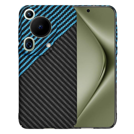 Puzdro pre Huawei Pura 70 Ultra, Techsuit, Carbonite FiberShell, Čierna Bleu