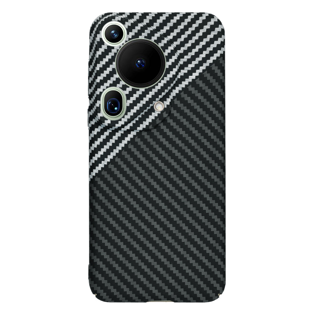 Puzdro pre Huawei Pura 70 Ultra, Techsuit, Carbonite FiberShell, Čierno Sivé