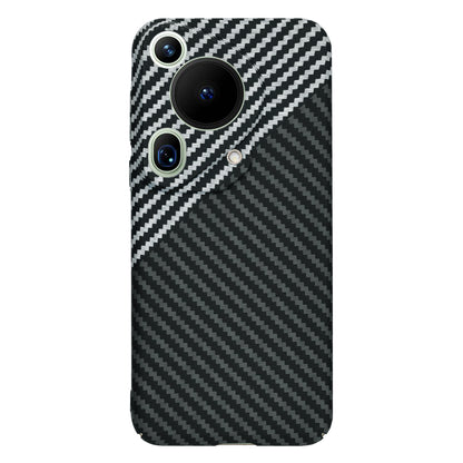 Puzdro pre Huawei Pura 70 Ultra, Techsuit, Carbonite FiberShell, Čierno Sivé