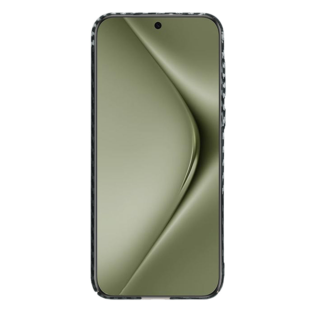 Puzdro pre Huawei Pura 70 Ultra, Techsuit, Carbonite FiberShell, Čierno Sivé