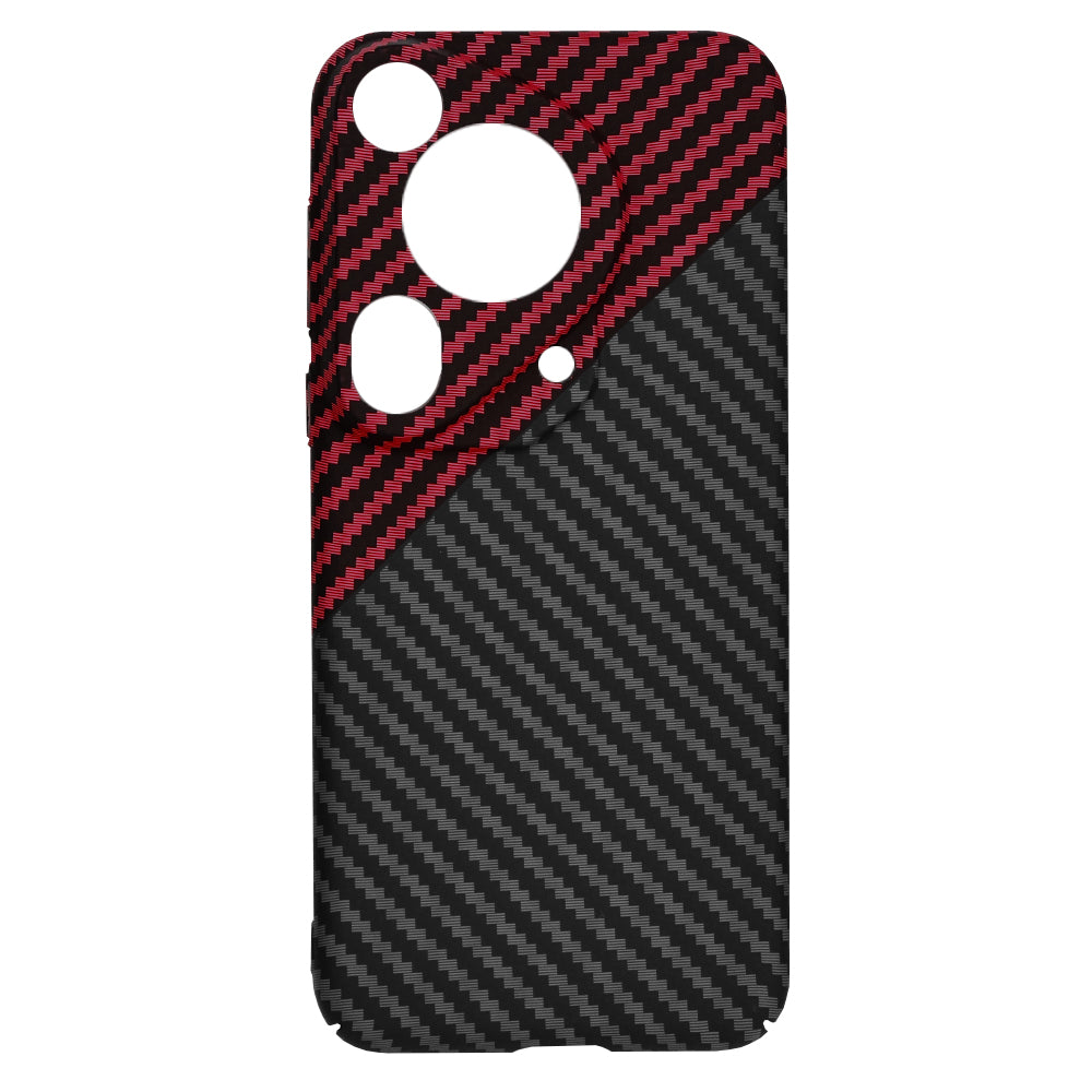 Puzdro pre Huawei Pura 70 Ultra, Techsuit, Carbonite FiberShell, Čierna Červená