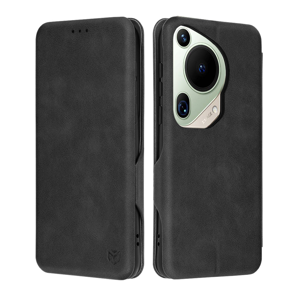 Puzdro pre Huawei Pura 70 Ultra, Techsuit, Safe Wallet Plus, Čierne