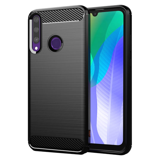 Obal na Huawei Y6p, Techsuit, Karbón, Čierny