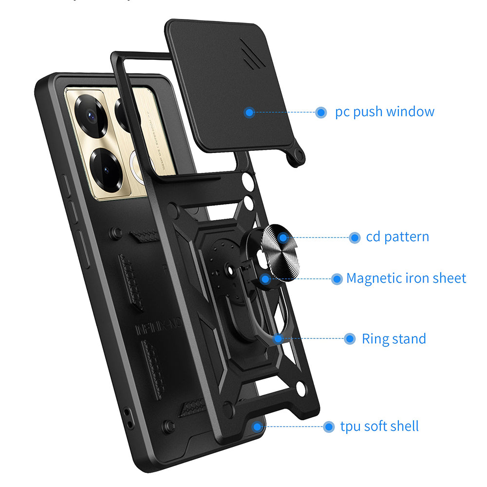Obal na Infinix Note 40 Pro+, Techsuit, CamShield, modrý