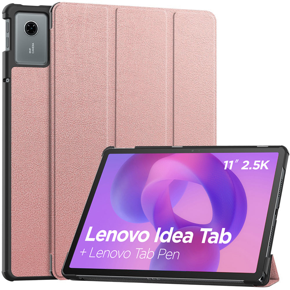 Case for Lenovo Idea Tab 11, Techsuit, FoldPro, Rose Gold