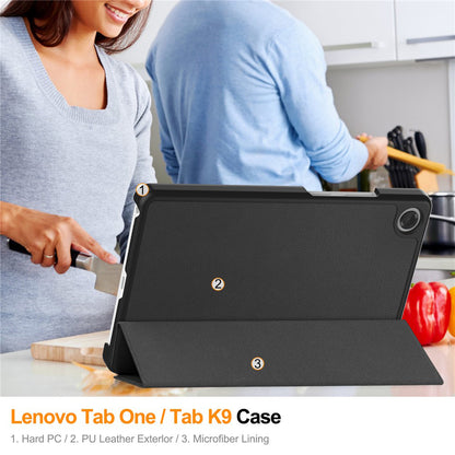 Puzdro pre Lenovo Tab K9, Techsuit, FoldPro, Čierne