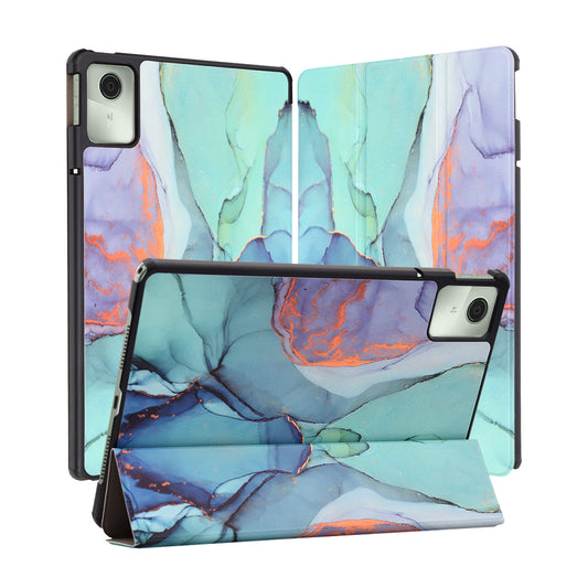 Puzdro na Lenovo Tab M11, Techsuit, FoldPro Green Time, viacfarebné