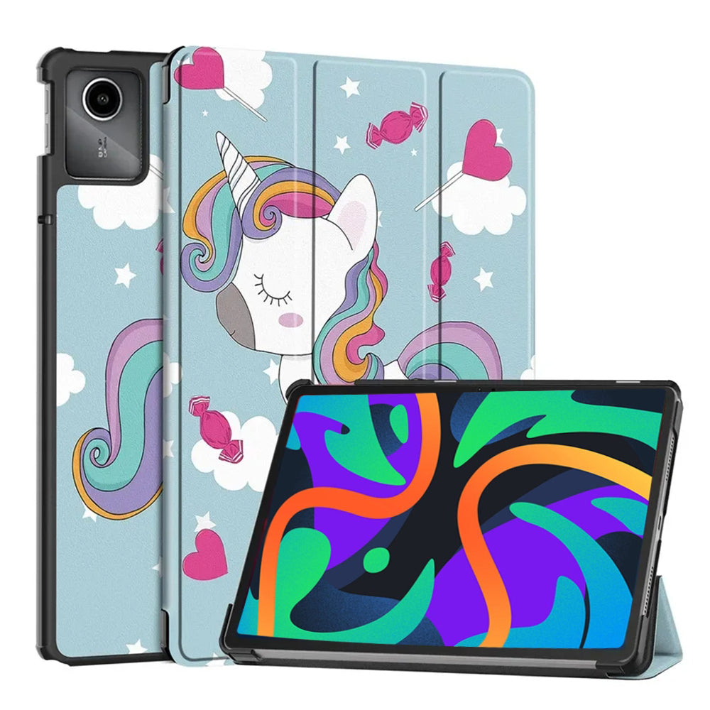 Obal na Lenovo Tab M11, Techsuit, FoldPro Unicorn, viacfarebný