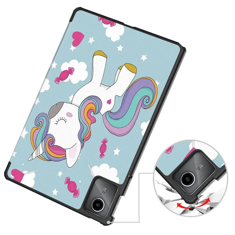 Obal na Lenovo Tab M11, Techsuit, FoldPro Unicorn, viacfarebný