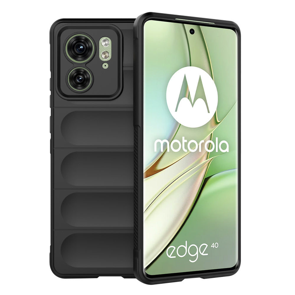 Puzdro pre Motorola Edge (2023) / Edge 40, Techsuit, Magic Shield, Čierna