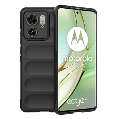 Puzdro pre Motorola Edge (2023) / Edge 40, Techsuit, Magic Shield, Čierna