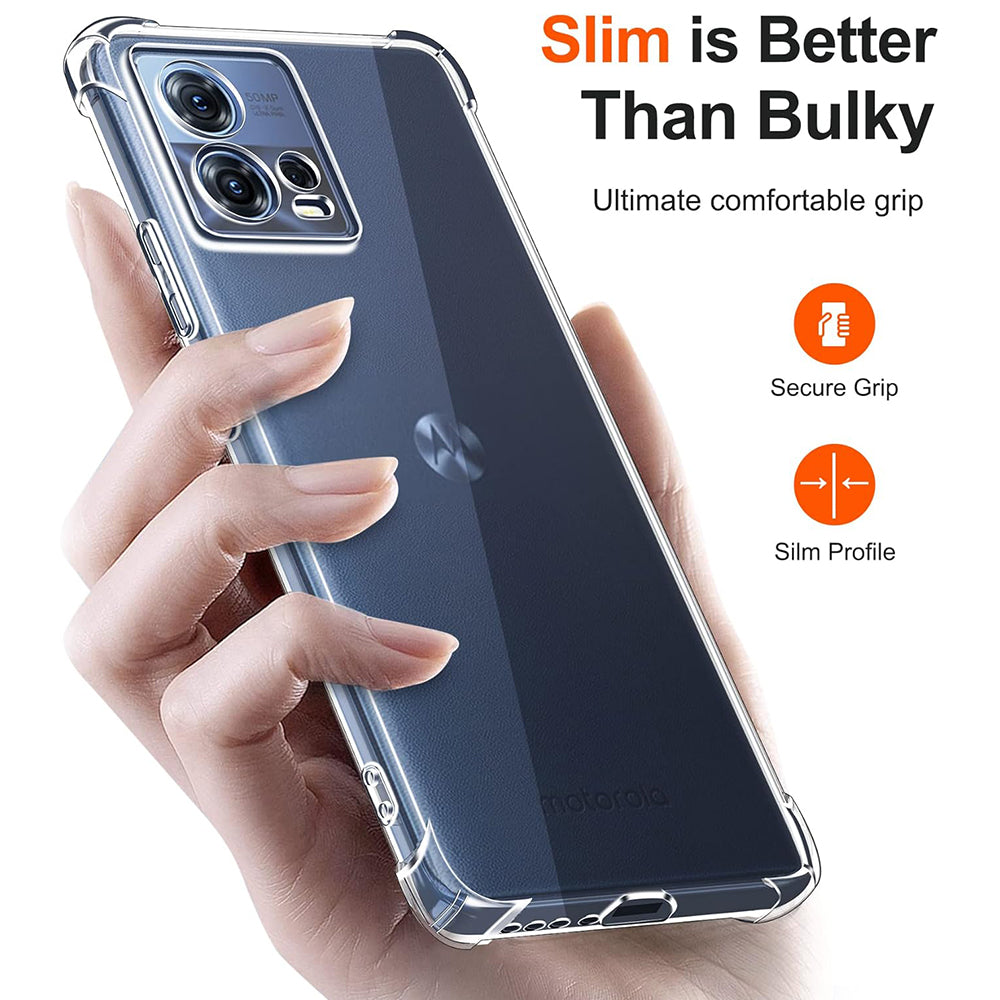 Puzdro pre Motorola Edge 30 Fusion, Techsuit, Odolné proti nárazom, Priehľadné