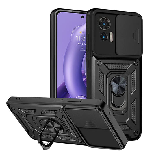 Puzdro pre Motorola Edge 30 Neo, Techsuit, CamShield, Čierne