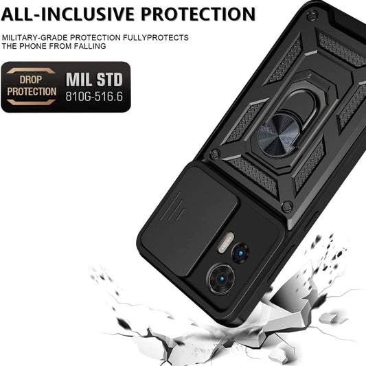 Puzdro pre Motorola Edge 30 Neo, Techsuit, CamShield, Čierne