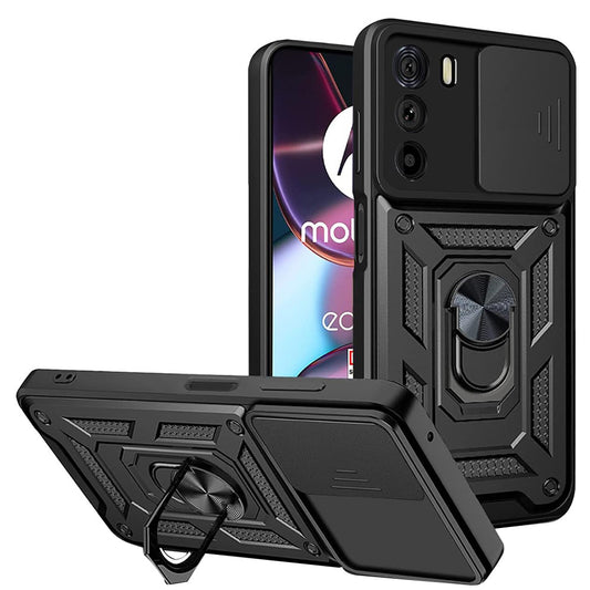 Puzdro pre Motorola Edge 30, Techsuit, CamShield, Čierne