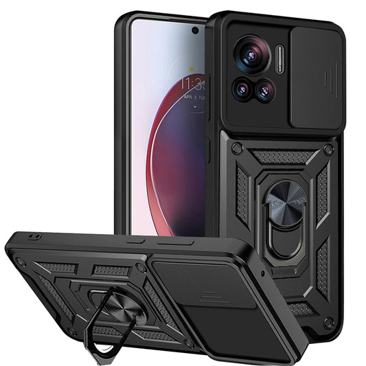 Puzdro pre Motorola Edge 30 Ultra, Techsuit, CamShield, Čierne
