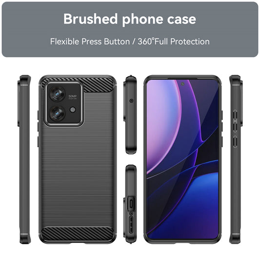 Puzdro pre Motorola Edge 40 Neo, Techsuit, Carbon, Čierne