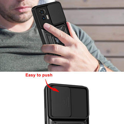 Puzdro pre Motorola Edge 50 Fusion, Techsuit, CamShield, Čierne