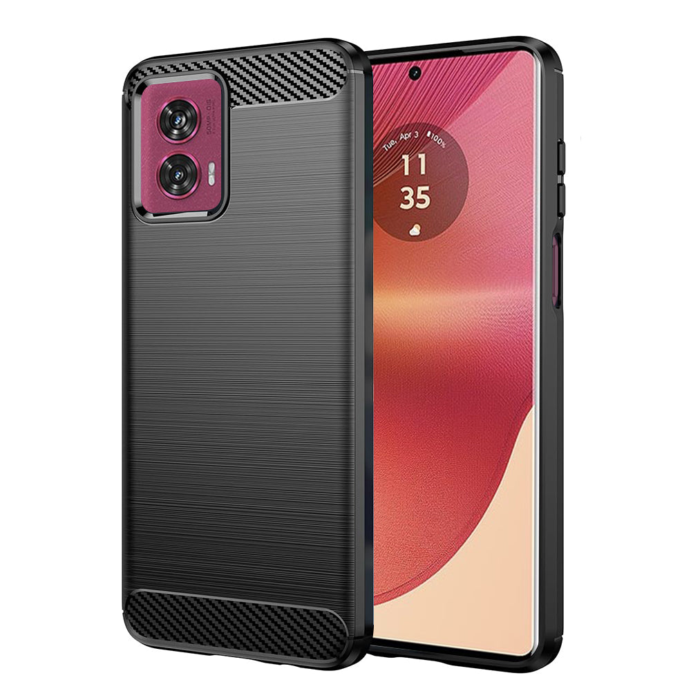 Puzdro pre Motorola Edge 50 Fusion, Techsuit, Carbon, Čierne