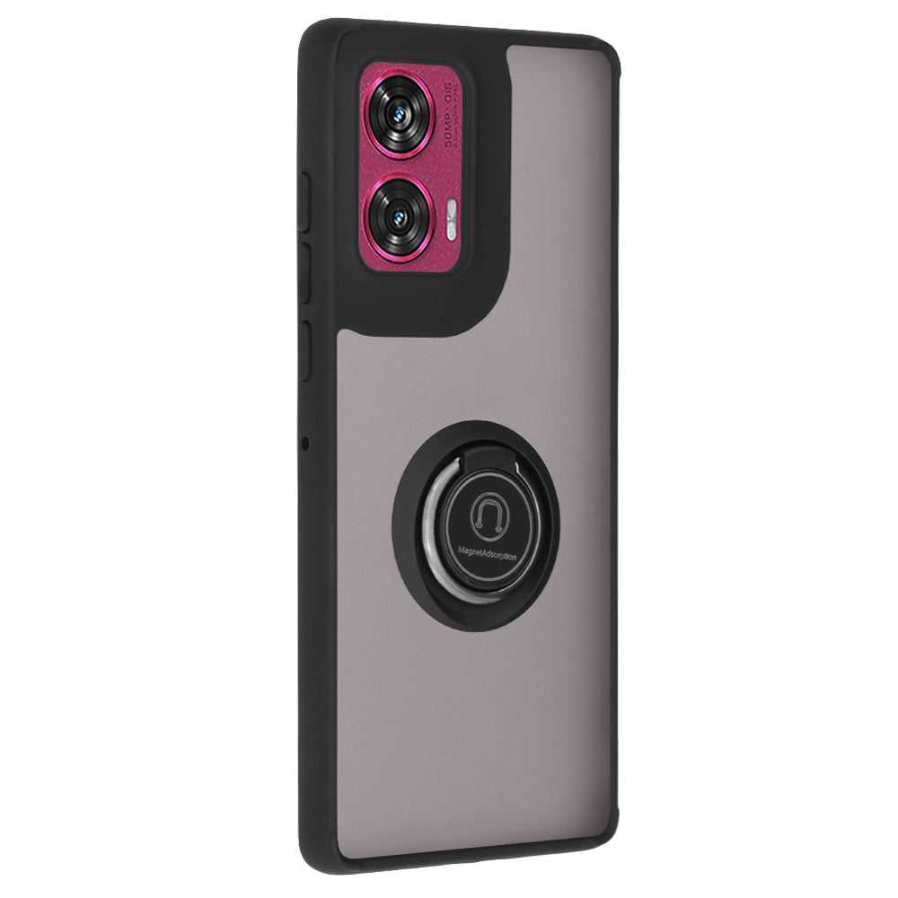 Puzdro pre Motorola Edge 50 Fusion, Techsuit, Glinth, Čierne