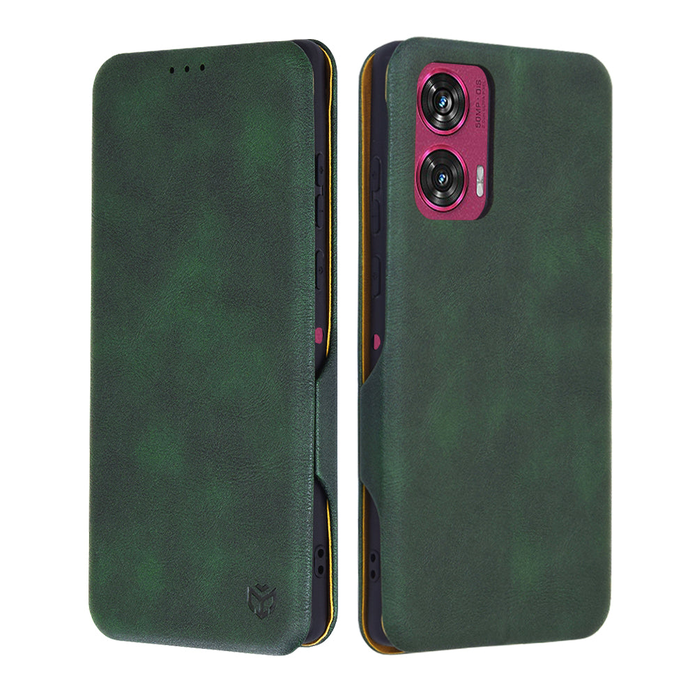 Puzdro pre Motorola Edge 50 Fusion, Techsuit, Safe Wallet Plus, Zelená