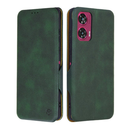 Puzdro pre Motorola Edge 50 Fusion, Techsuit, Safe Wallet Plus, Zelená