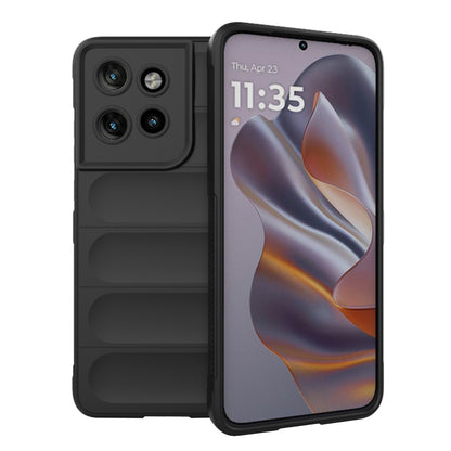 Puzdro pre Motorola Edge 60 Neo / Edge 50 Neo, Techsuit, Magic Shield, Čierna