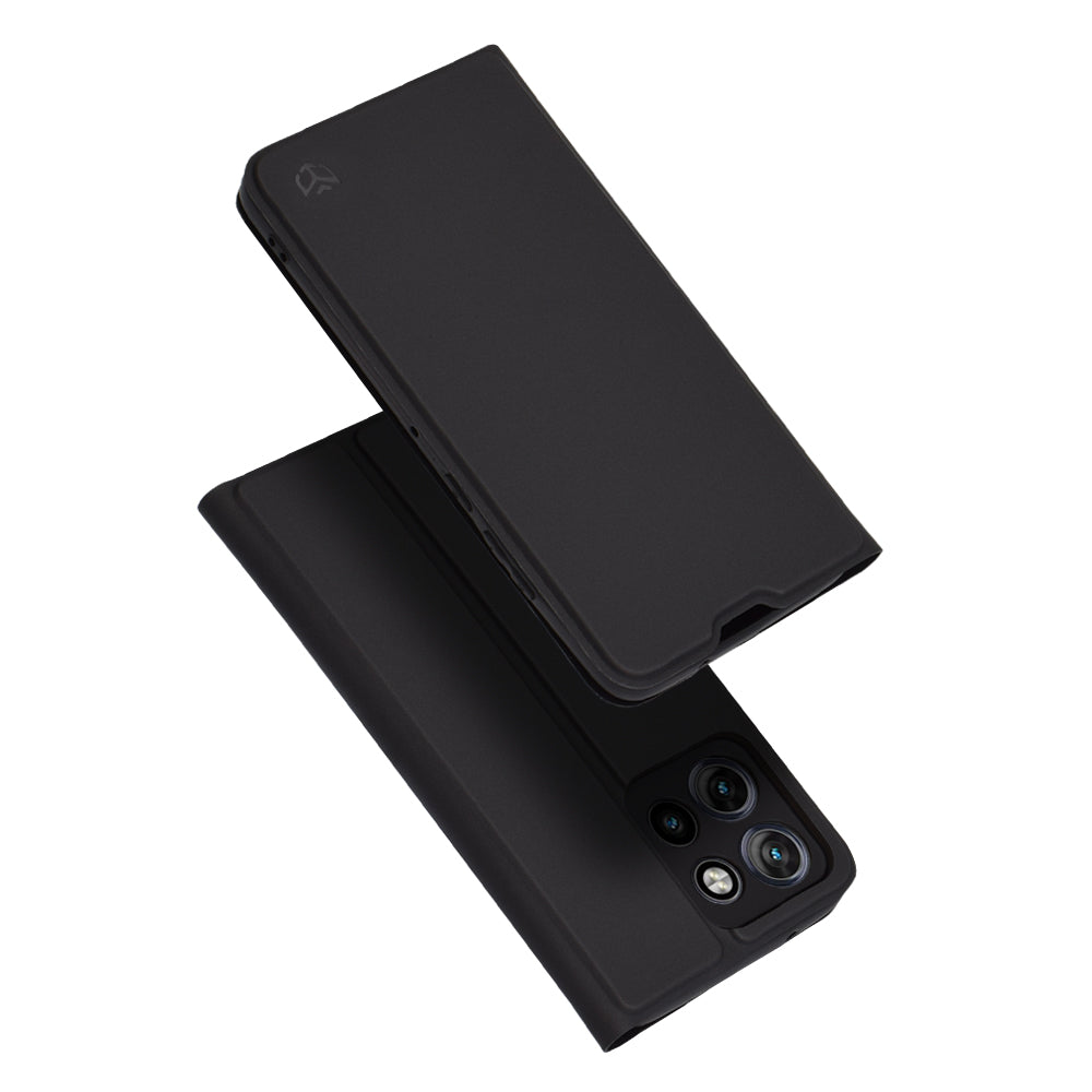 Case for Motorola Edge 50 Neo, Techsuit, Magskin Book, Black