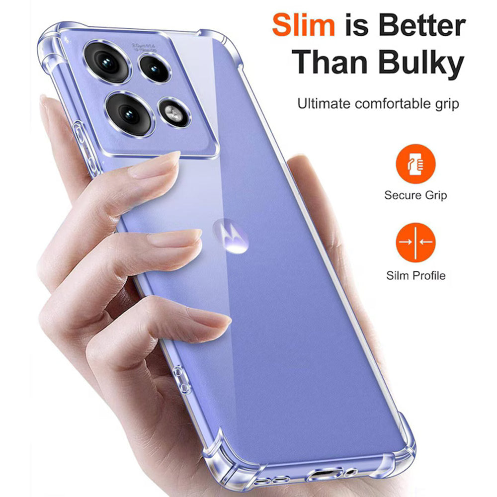 Obal na Motorola Edge 50 Neo, Techsuit, nárazuvzdorný priehľadný, transparentný