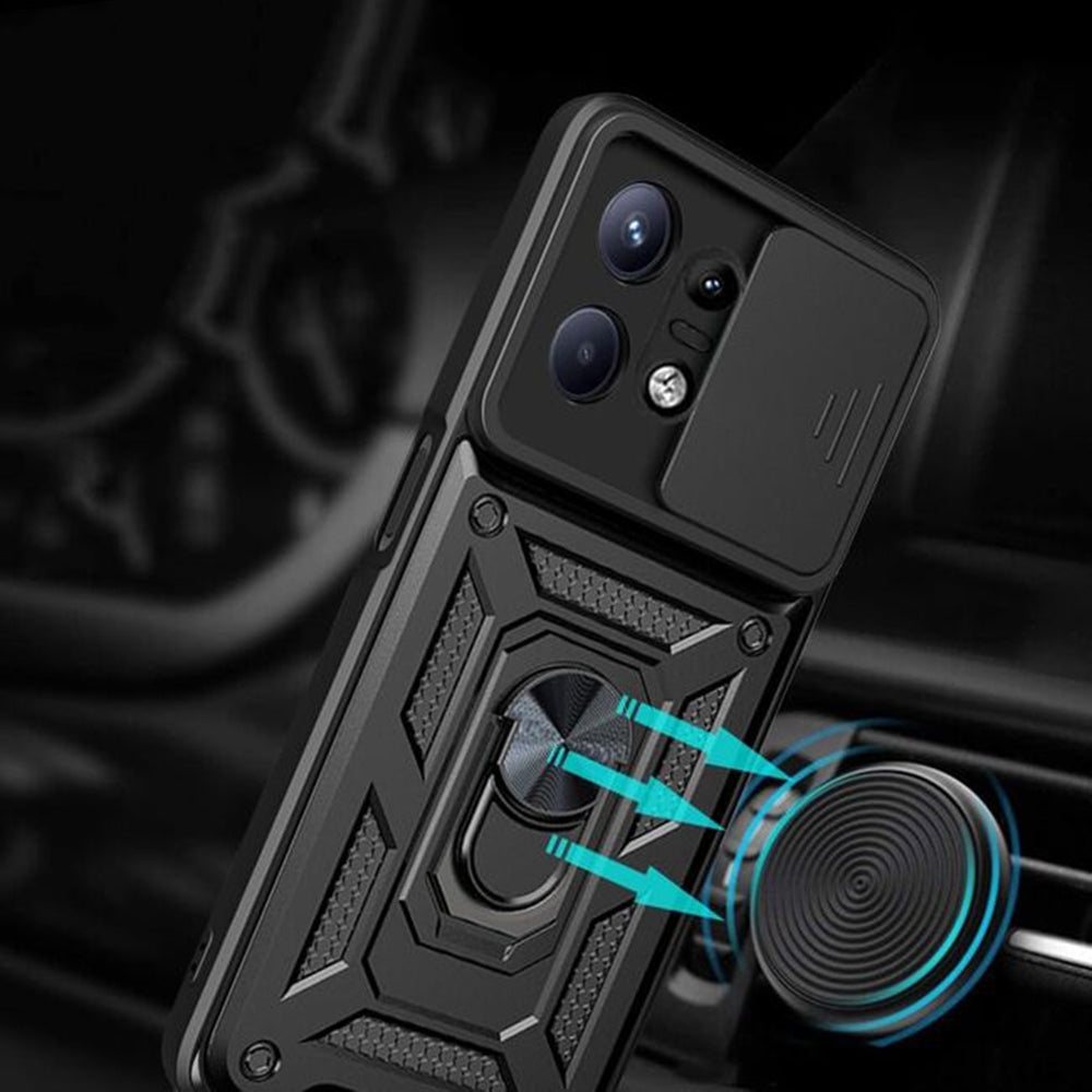 Puzdro pre Motorola Edge 50 Pro, Techsuit, CamShield, Čierne