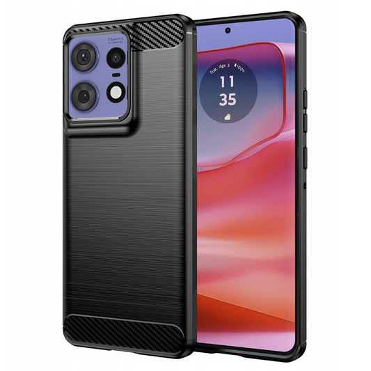 Puzdro pre Motorola Edge 50 Pro, Techsuit, Karbón, Čierne