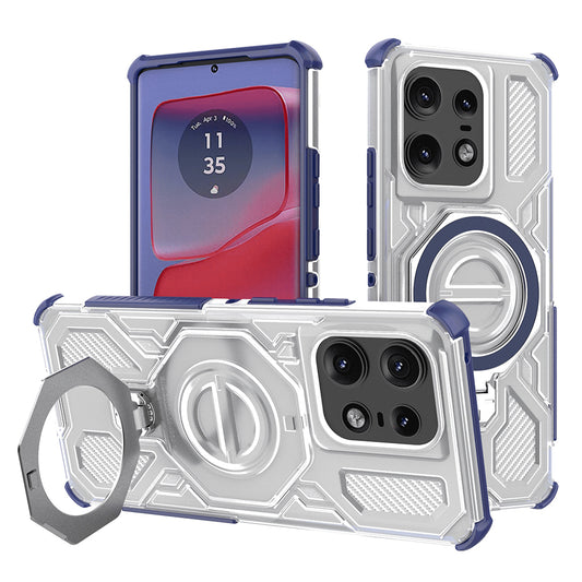 Puzdro pre Motorola Edge 50 Pro, Techsuit, Carbon Shield Pro, Modrá