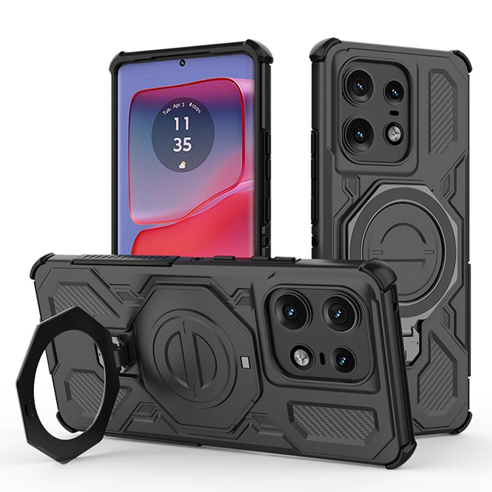 Puzdro pre Motorola Edge 50 Pro, Techsuit, Carbon Shield Pro, Čierne