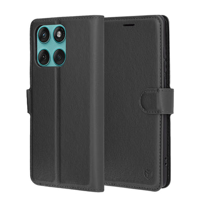 Puzdro pre Motorola Edge 60 Fusion / Edge 60, Techsuit, kožené folio, čierne