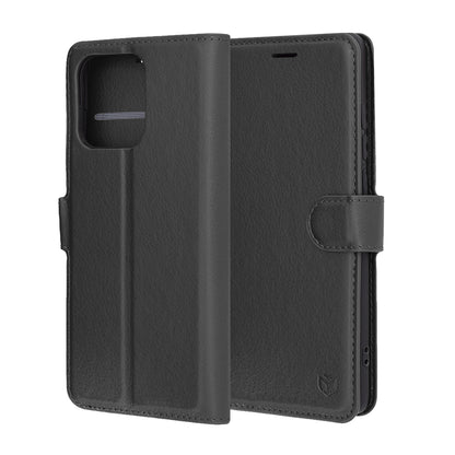 Puzdro pre Motorola Edge 60 Fusion / Edge 60, Techsuit, kožené folio, čierne