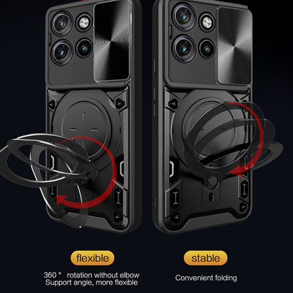 Puzdro pre Motorola Edge 60 Neo / Edge 50 Neo, Techsuit, CamGuard Pro, Čierne