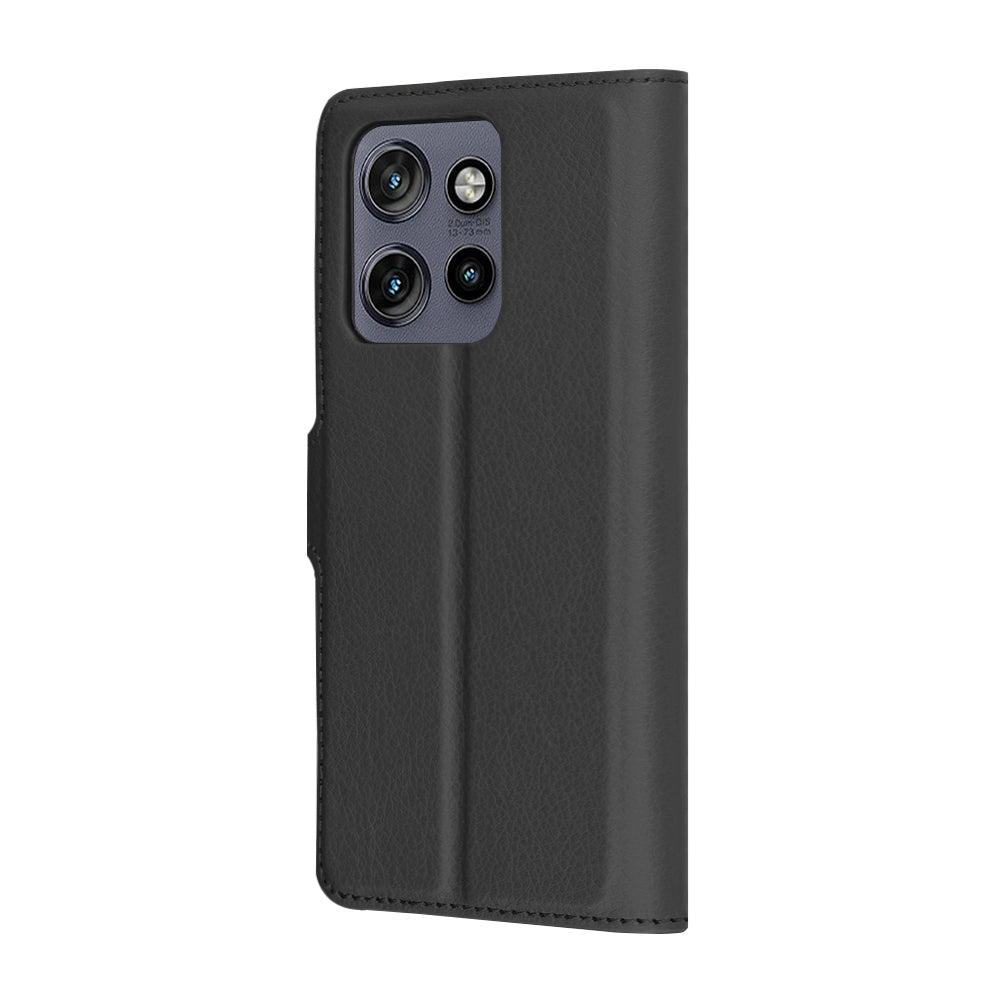 Puzdro pre Motorola Edge 60 Neo / Edge 50 Neo, Techsuit, Leather Folio, Čierne