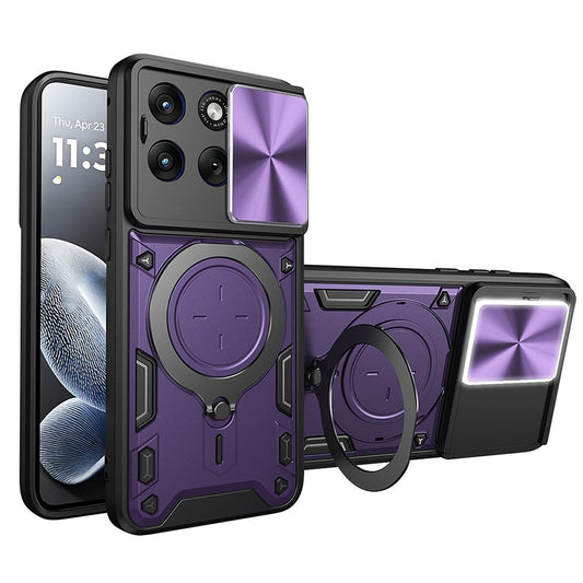 Puzdro pre Motorola Edge 70 Fusion, Techsuit, CamGuard Pro, Fialová