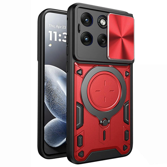 Puzdro pre Motorola Edge 70 Fusion, Techsuit, CamGuard Pro, Červené