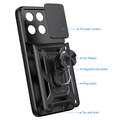 Case for Motorola Edge 70 Fusion, Techsuit, CamShield, Blue